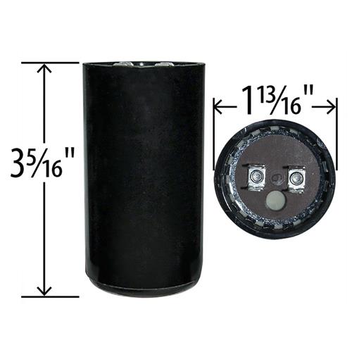 145-175 uF x 125 VAC BMI 092A145B125AC1A Motor Start AC Capacitor with Resistor 